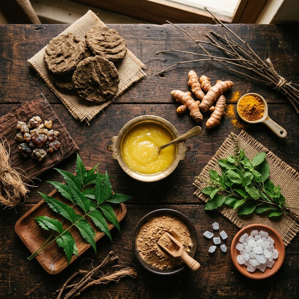 Sacred Panchgavya Ingredients